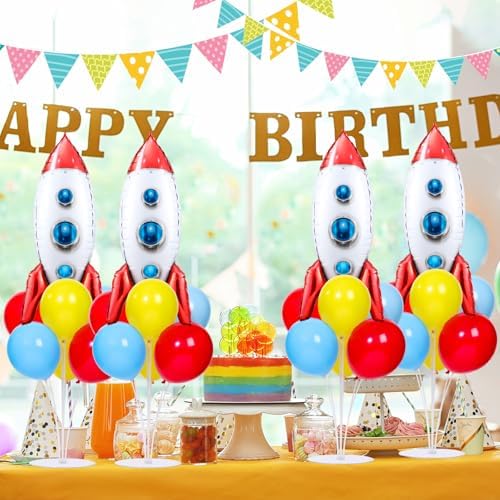 Naozinebi 4 Sets Toy Inspired Birthday Party Balloons Stand Kit Story Decor - Image 6