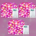 3 Pack Valentines Day Decorations Red Pink Warm White Valentines Lights by TURNMEON