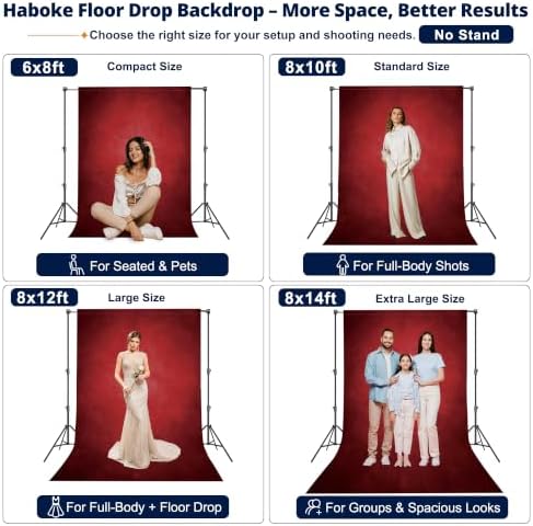 Abstract Photography Backdrop for Photoshoot 6x8ft,Red,No Stand - Image 2