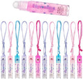 12pc Fruit Flavored Lip Gloss Necklace Set - Non-Toxic Wearable Lip Gloss by Expressions