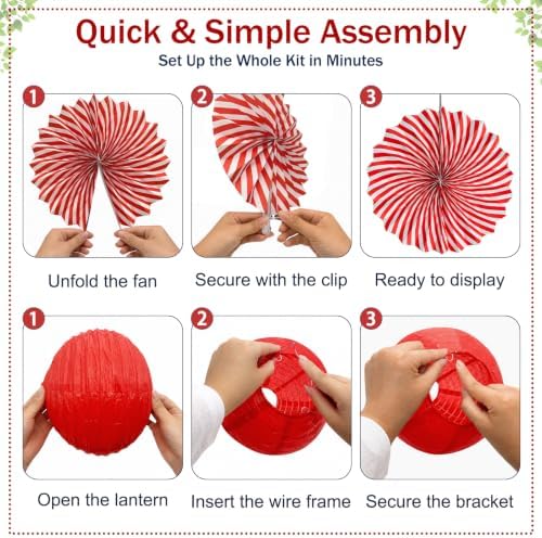 Picnic Party Decorations, 14 Pcs Red Gingham Party Supplies - Image 6