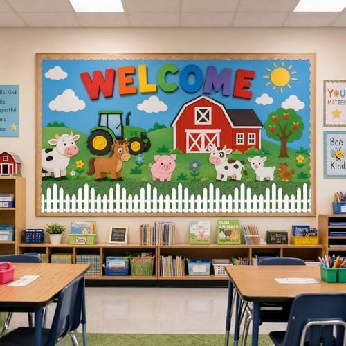 20Ft Picket Fence Bulletin Board Decoration, Back to School Decor Kit - Image 7