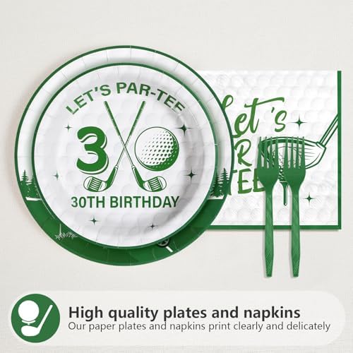 Grencian 96Pcs Golf 30th Birthday Party Decorations, Serve 24 - Image 2