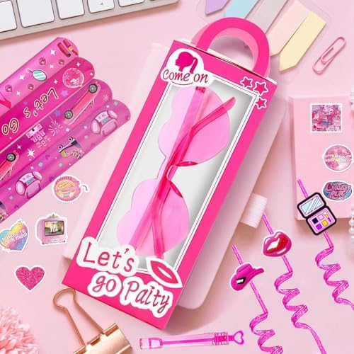 CHSLtmxq 122 PCS Pink Party Favors, Toy Goodie Bag Stuffers, Princess Set - Image 5