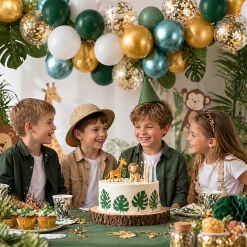 Metallic Green Gold Balloons, 60 Packs 12 Inch Latex Balloons - Image 3