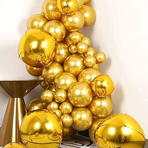 Voircoloria 130pcs Metallic Gold Balloons Arch Kit, 18 12 10 5 Inch - Image 6