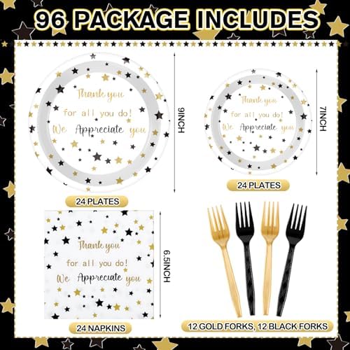 Geyoga 96 Pcs We Appreciate You Decoration Set,White,Teacher - Image 2