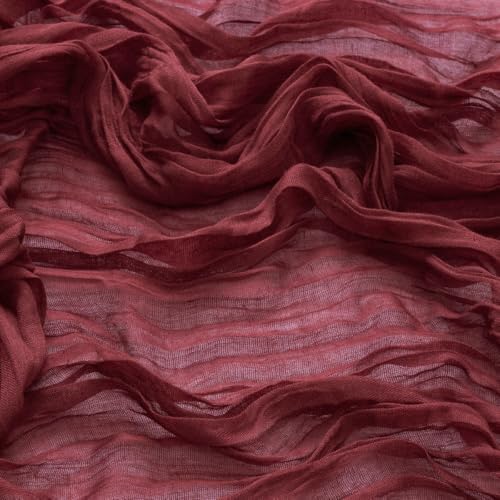 DeZerlor Burgundy Washable Cheesecloth Napkins Set of 20 for Wedding Party - Image 6