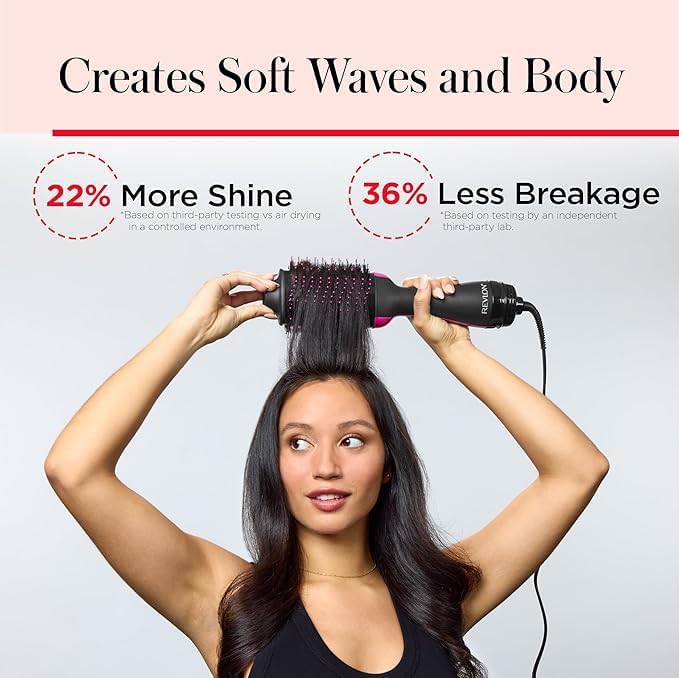 REVLON 1100 Watt 3 Heat 2 Speed Pro Collection One Step Ionic Hair Dryer and Volumizer - Image 4