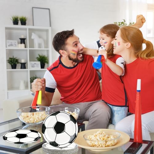 50PCS Soccer Plates and Napkins, 7inch Disposable Tableware Set - Image 7