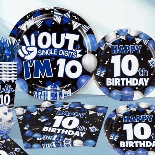 197pcs 10th Birthday Decorations for Boys, Serves 25 - Image 2