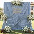 20ft x 12ft Dusty Blue Backdrop Curtains for Parties, Wrinkle Free 4 Panels Photo Backdrop Drapes Back Drop Cloth for Wedding Birthday Photography Background Decor by CO-AVE