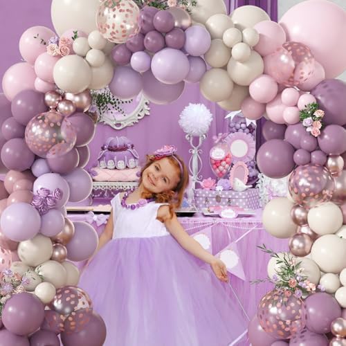 Amandir 173Pcs Dusty Purple Balloon Arch Garland Kit - Image 6