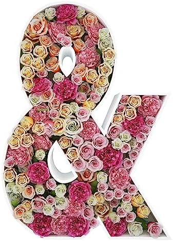 2FT DIY Mosaic Balloon Letter & Frame, Fillable Party Backdrop Decor by JW+Passion+-+Premium+Quality%2C+Made+With+Passion