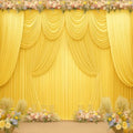 30x10ft Yellow Backdrop Curtain Panels for Parties - Wrinkle Free Polyester Photo Curtain Backdrop Wedding Back Drop Fabric Drapes for Party Decorations Background for Photography by WishCare