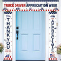 Smoothnovelty 3 Pcs Red and Blue Truck Driver Appreciation Banner by SmoothNovelty