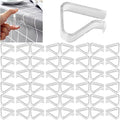 48 Pieces Transparent Clear Tablecloth Clips, Plastic Table Cloth Clips，Windproof Table Cover Holder Clamps，Table Cloth Holder for Christmas Home Wedding Party Indoor Outdoor Camping Picnic (Small) by Sazoemao