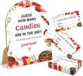Baby-Q Baby Shower Game, BBQ Guess How Many Candies Are In The Jar, 6x8 Inch Arch Wooden Sign With Stand And 50 Guessing Cards, Gender Reveal Party Supplies & Decorations - JC12 by Unknown