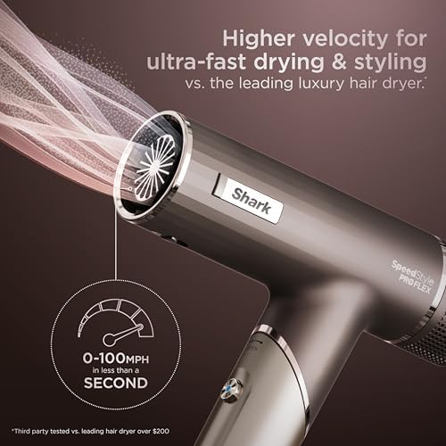 Shark SpeedStyle Pro Flex High-Velocity Dryer, Scalp Shield, HD542 - Image 3
