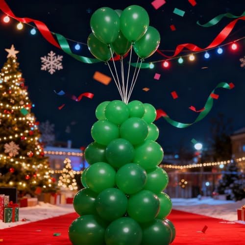 400 Pack Green Balloons 5 Inch Dark Green Latex Mini Small Balloon for Birthday Wedding Baby Shower Graduation Anniversary Jungle Christmas Party Decorations - Image 5