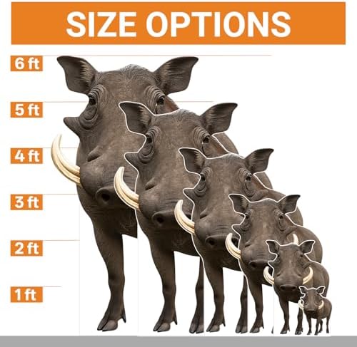 Warthog Life Size Cardboard Cutout, 4FT, 1 PC, for Party Decor - Image 2