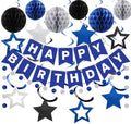 meowtastic Birthday Decorations Happy Birthday Banner with Honeycomb Balls by meowtastic%C2%AE%E2%80%94Idealforyourparty