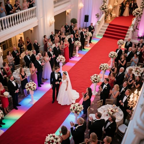 Extra Thick Red Carpet Runner 3 x 10Ft, Non-Slip TPR Rubber Backing, 450 GSM Heavy-Duty Aisle Runner Red Runner Rug for Wedding Ceremony, Hollywood Party, Graduation & Award Events - Image 7