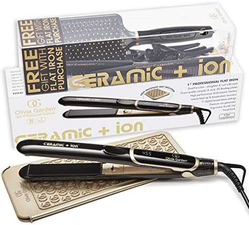 Olivia Garden Ceramic + Ion Pro Flat Iron - Dual Voltage, 11 Temps, 3D Floating Plates by Unknown
