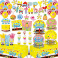 Yellow Cartoon Sea Birthday Decorations, 24 Guests Undersea Party Kit by Unknown