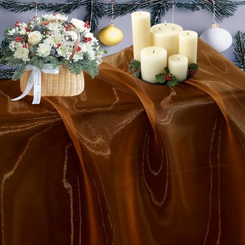85 Yard Organza Fabric 44" Wide for Wedding Event Décor - Bronze by MDS