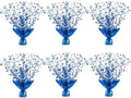 6 Pack Metallic Foil Spray Centerpiece Stars for Wedding, Birthday, Anniversary, Christmas Table Decor, Holiday Festival Baby Shower Graduation Mantle Party Decorations (Dark Blue) by Unknown