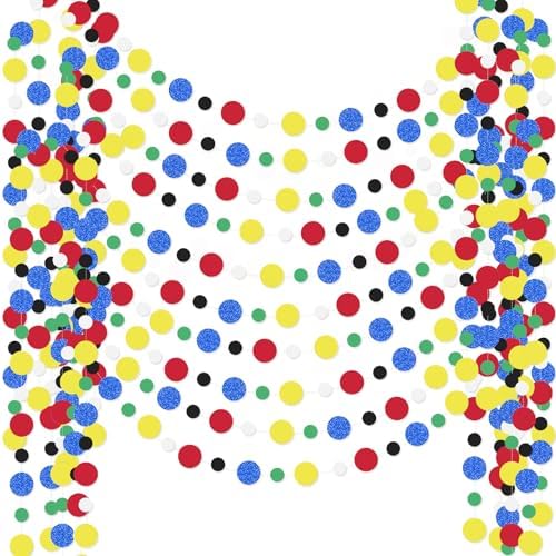 Outus 10 Pieces Dot Garland Banner Hanging, Classic Color by Outus