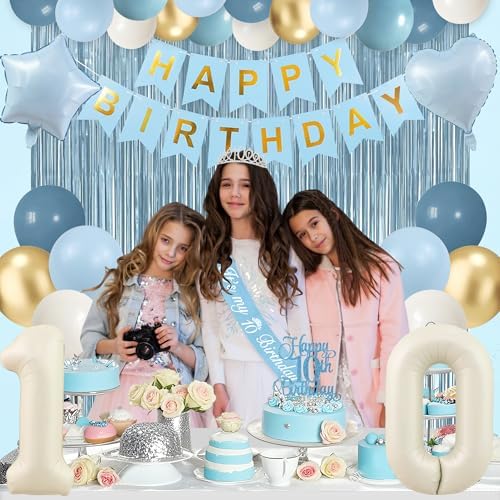 Trgowaul Light Blue 10th Birthday Decorations for Girls - Image 6