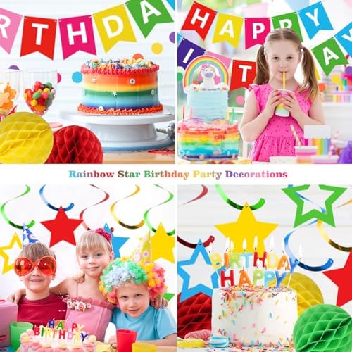 meowtastic Birthday Decorations Happy Birthday Banner with Honeycomb Balls - Image 4