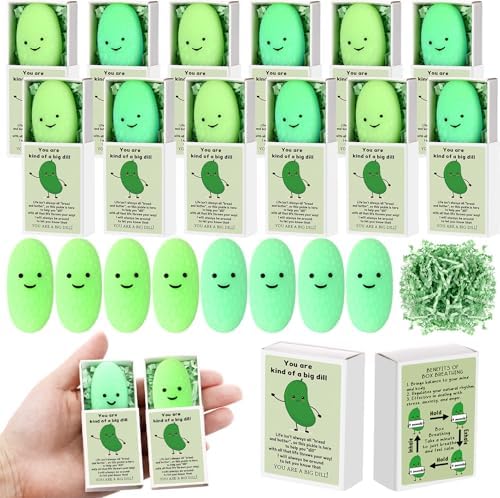 50 Sets Pickle Appreciation Gifts Funny Positive Party Favors by Wettarn