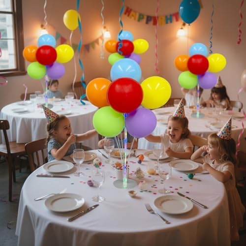 Lightsfever 6 Sets LED Light Up Balloon Stand Kits for Table Centerpieces - Image 4