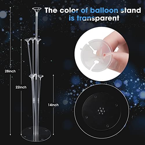Voircoloria Balloon Stand Kits for Table Birthday Party Decorations,30 Sets - Image 3