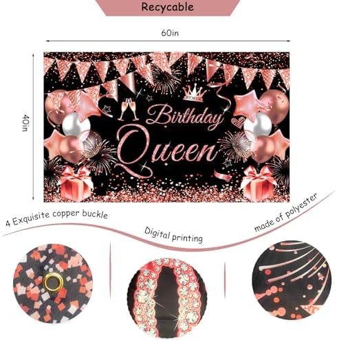 Happy Birthday Party Decorations for Women Girls - Image 6