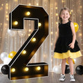 Pooqla 3FT Marquee Light Up Numbers 2 for 2nd 21st Birthday Decorations by Pooqla