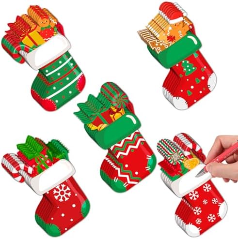 Blulu 40pcs Christmas Cutouts Winter Bulletin Board, Stocking 3D by Blulu