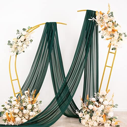 Wedding Arch Draping Fabric Sheer Chiffon Curtain Drape Wedding Party Decor - Image 4