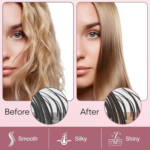 Hair Straightener Brush - SIQUER Ionic Hair Straightening Brush - Image 7