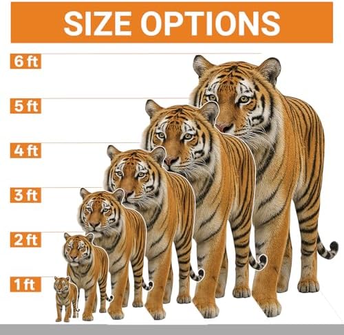 Tiger 4FT Life Size Cardboard Cutout, for Party & Events, 1 PC - Image 2