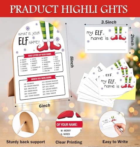 Elf Game for Christmas Party Decor, What's Your Elf Name Game - Image 2
