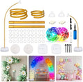 AerWo Balloon Arch Stand, Bendable Balloon Arch Kit with Light Strings by AerWo
