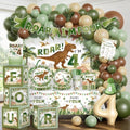 cocomigo 267pcs Roar im 4 Dinosaur Party Decorations Boy Set, for 25 Guests by cocomigoPartyHome