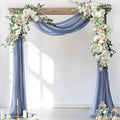 Wedding Arch Draping Fabric Sheer Chiffon Curtain Drape Wedding Party Decor by Socomi
