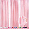 Pink Backdrop 6x8FT Sequin Backdrop Curtains for Wedding Birthday Party by QueenDream