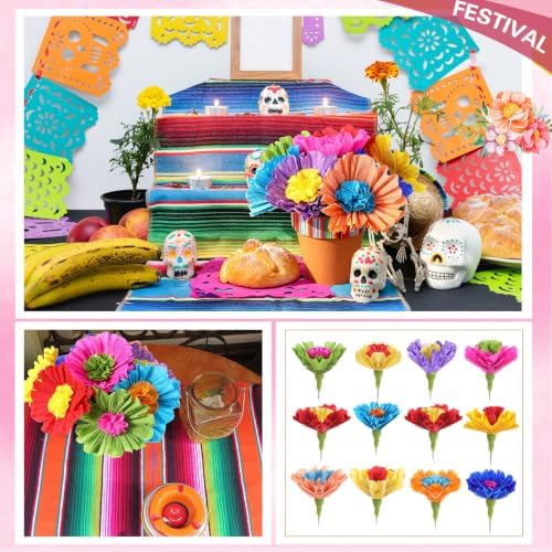 24 Pcs Mexican Party Decorations Fiesta Centerpieces, Clay Pot - Image 5