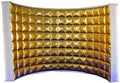 SAYOK Inflatable Golden Wall Selfie Photo Booth Backdrop, Photo Booth Enclosure Portable Photoshoot Background Gold Wall for Party Wedding Events by SAYOK